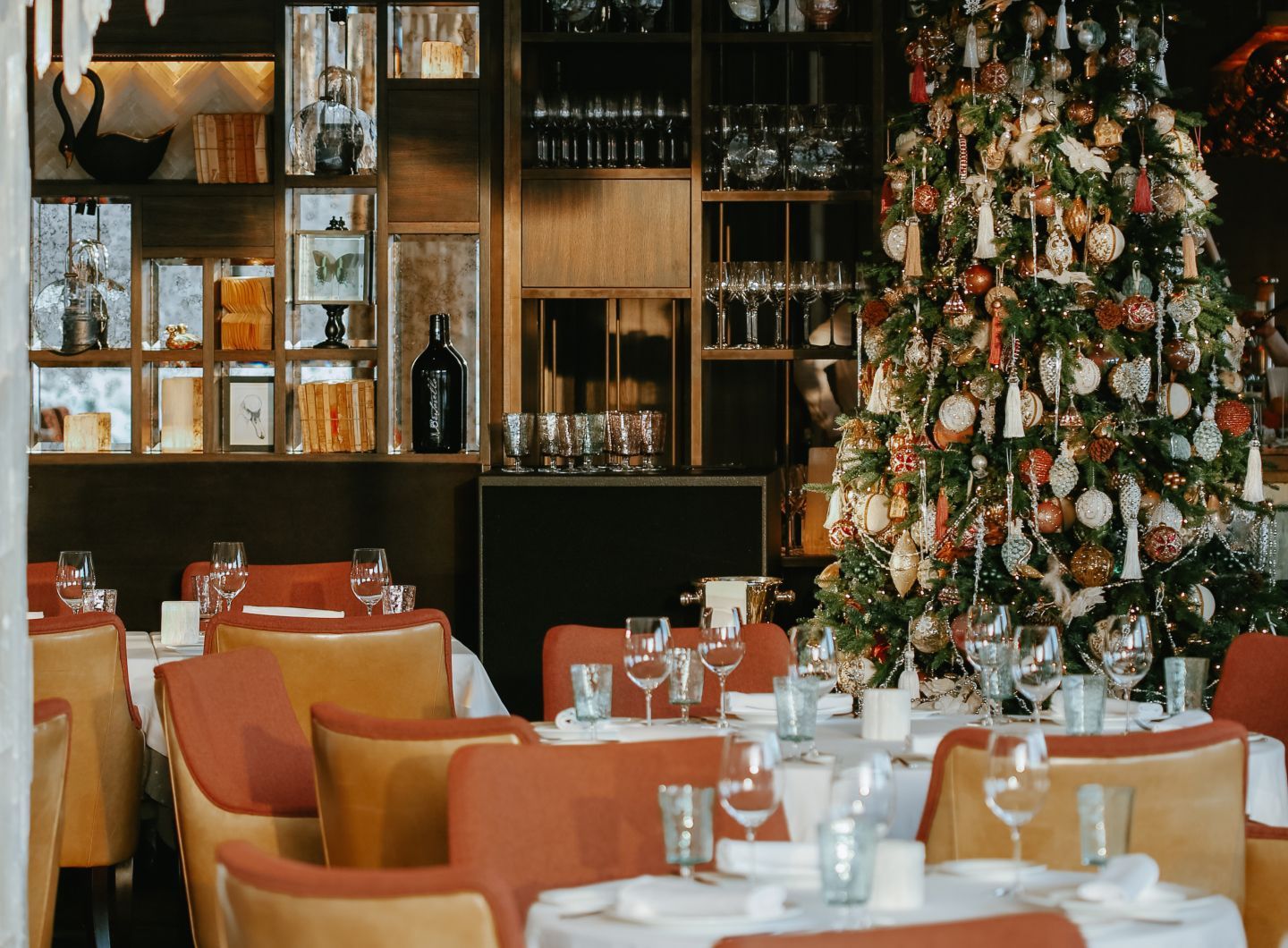 Фото зимнего интерьера ресторана Il Lago